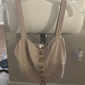 nude tank top, size M